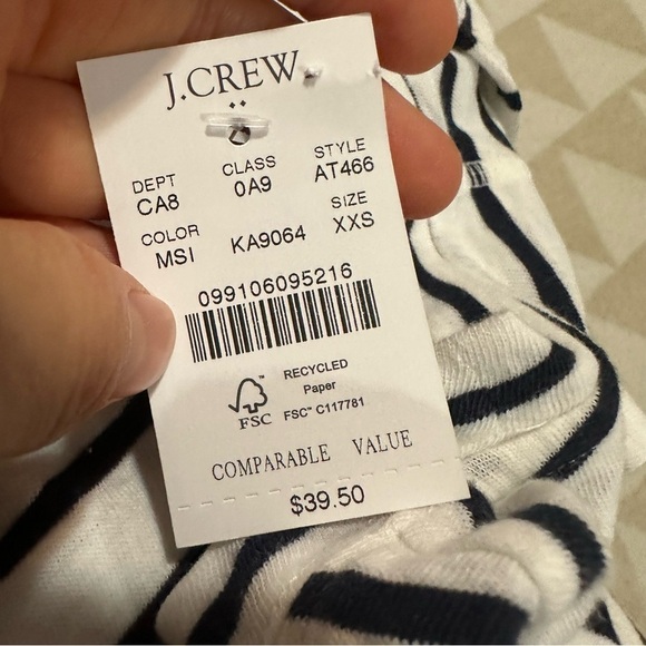 J crew Striped girlfriend crewneck tee - Picture 3 of 3